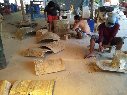 pieces of casting bronze